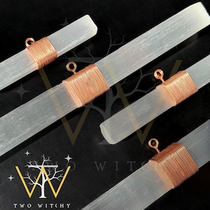 Selenite Wall Hanging for Protection and High Vibration / Crystal Home Decor / Housewarming Gift