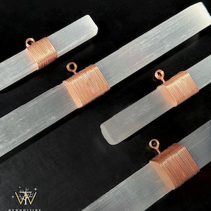 Selenite Wall Hanging for Protection and High Vibration / Crystal Home Decor / Housewarming Gift