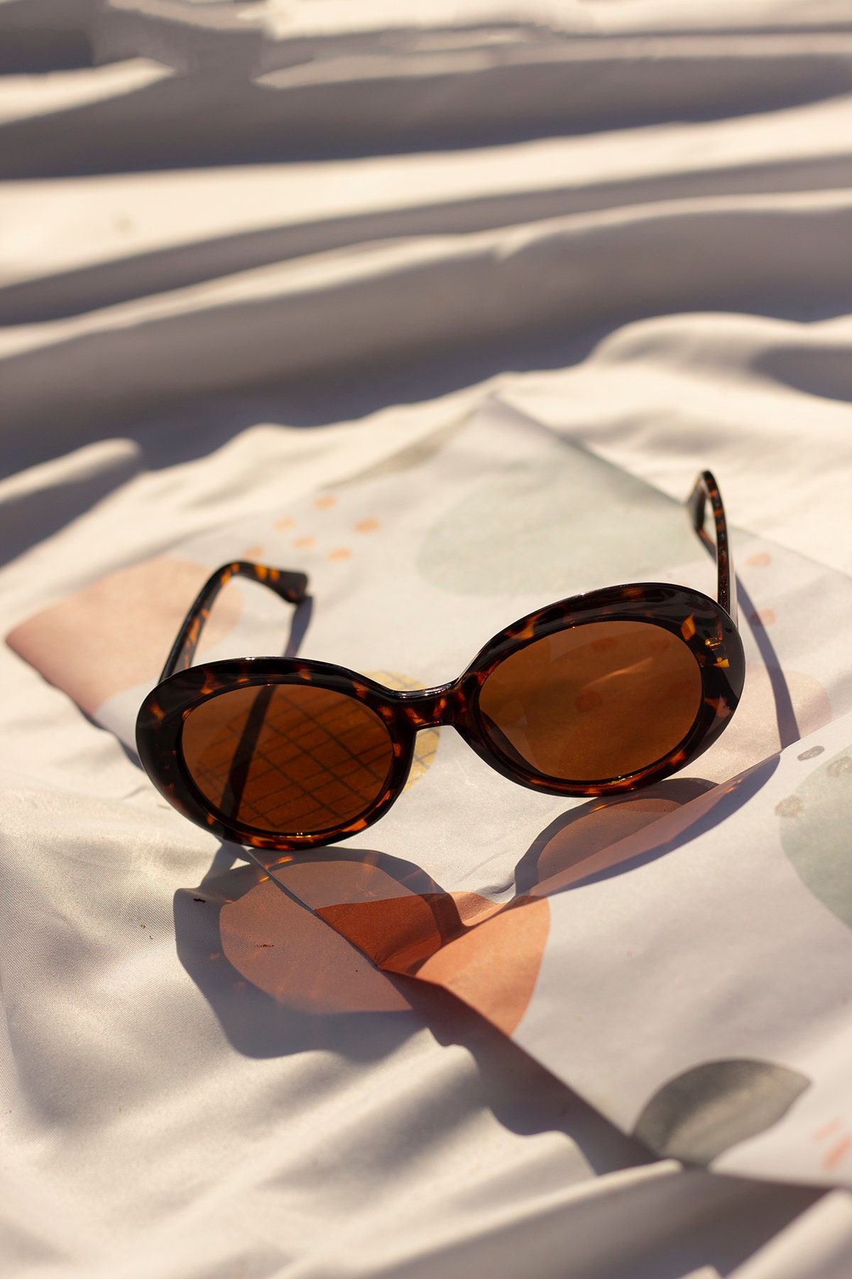 Tortoise Rounded Sunglasses