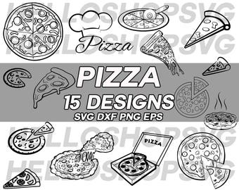 pizza svg, food svg, pepperoni svg, pizza chef svg, pizza making, pizza slice svg, clipart, decal, stencil, vinyl, cut file, silhouette