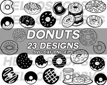 donut svg, teatime svg, high tea svg, baking svg, pastry svg, dessert svg, clipart, stencil, vinyl, cut file, silhouette, iron on