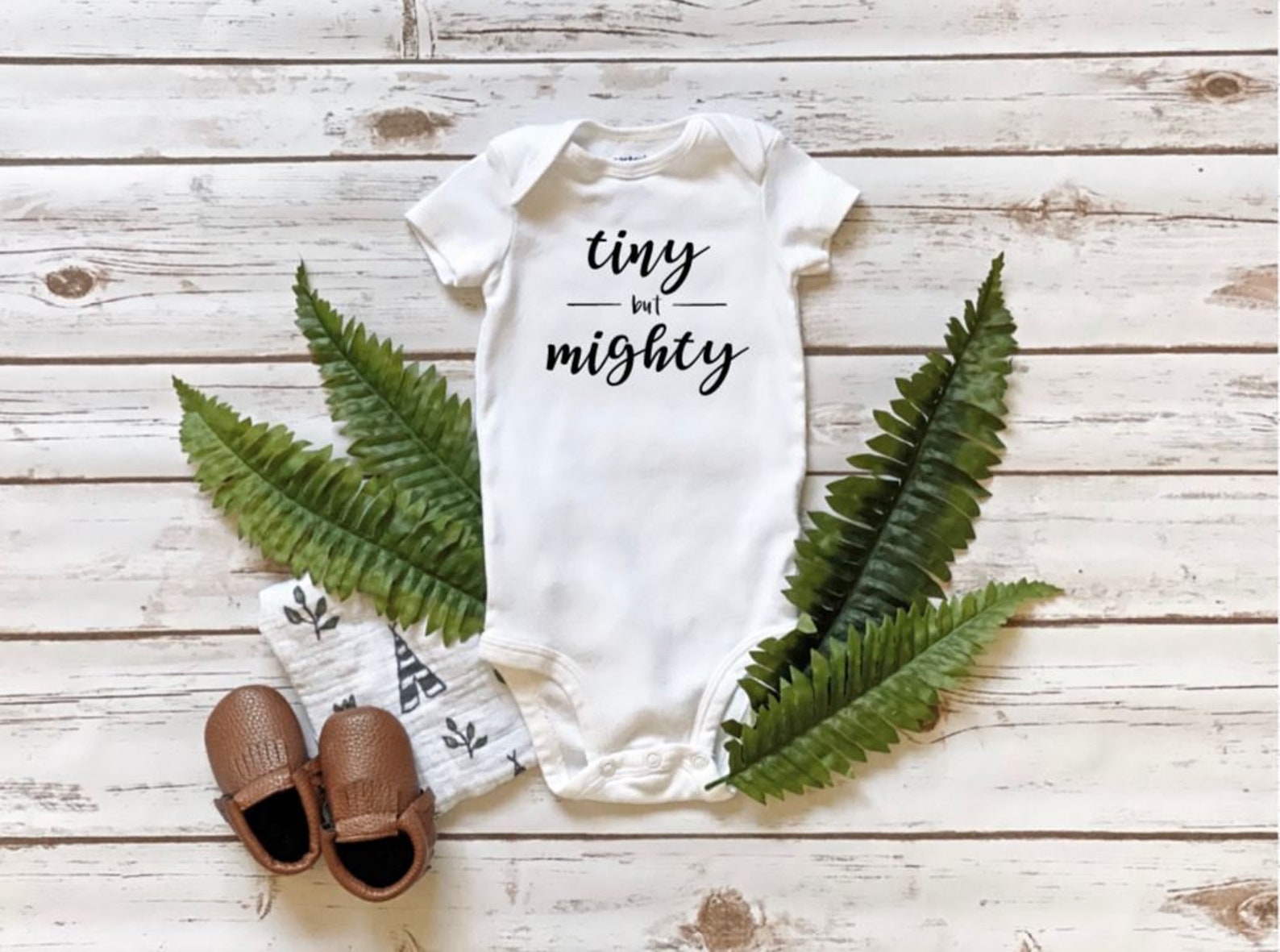 Tiny But Mighty Infant Onesie® Tiny But Mighty Newborn Baby Etsy