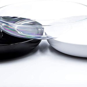Floral Plastic Designer Dish | Available in 6", 7.5", 9" |  Flower Dish Holder l Wedding, Party, and Home  (Sell in Pack of 24)