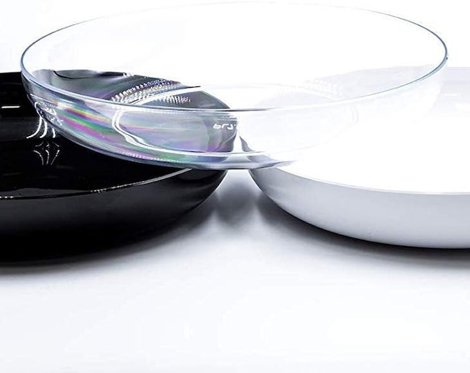 Floral Plastic Designer Dish | Available in 6", 7.5", 9" |  Flower Dish Holder l Wedding, Party, and Home  (Sell in Pack of 24)