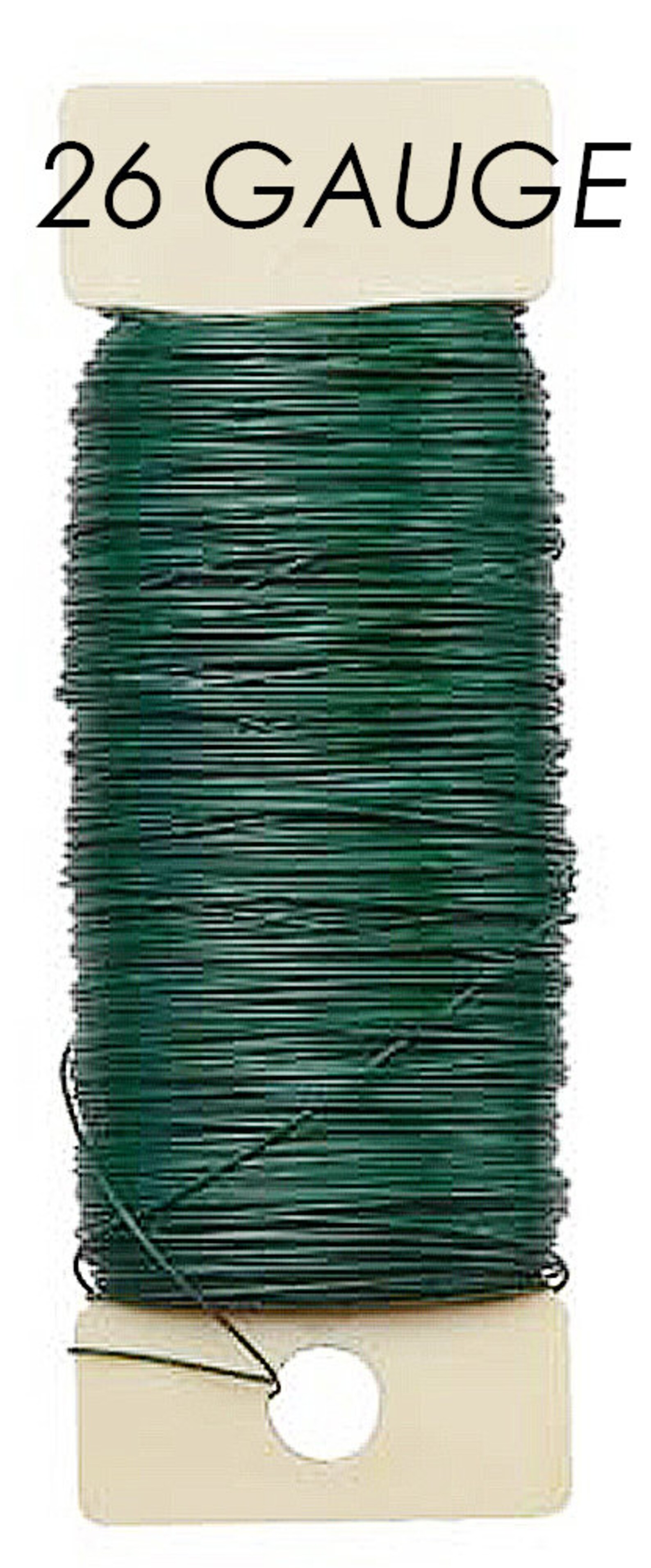 Paddle Wire 20 22 or 26 Gauge 4 Oz Green Floral Wire Etsy
