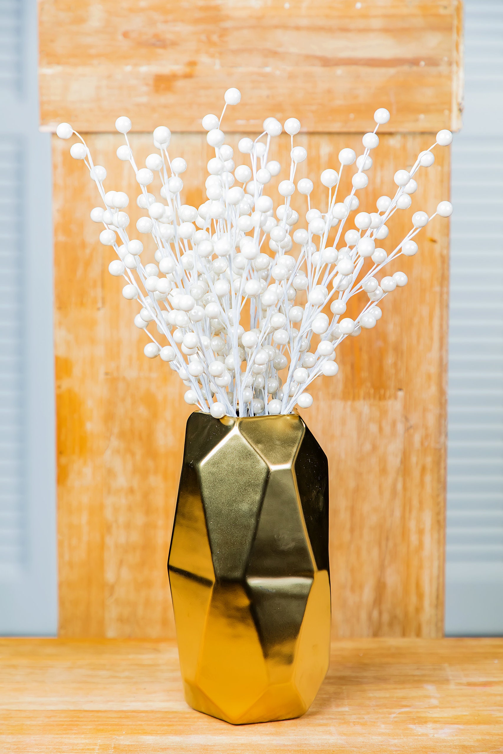 Gold Ceramic Geometric Cylinder Vase Maven Vase 6 or Etsy