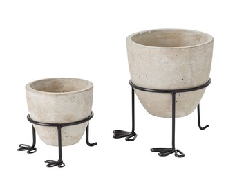 Lucky Feet Cement Pots for Plant | Concrete Pot (3"x3.25" OR 5"x4.75")
