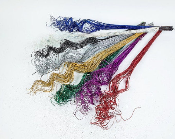 Ting Ting Branches Floral Decor Sparkle Glittered Curly  (24" - 28") (25-30 Stems per Bunch ) Multi Color | Tingting |