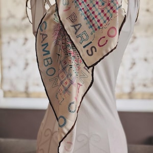CHANEL PARIS スカーフ Chanel Paris Scarf - Etsy