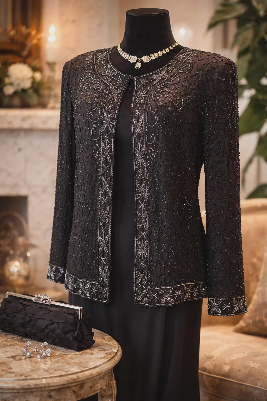 Womens Plus Size Evening Beaded Jacket - Etsy