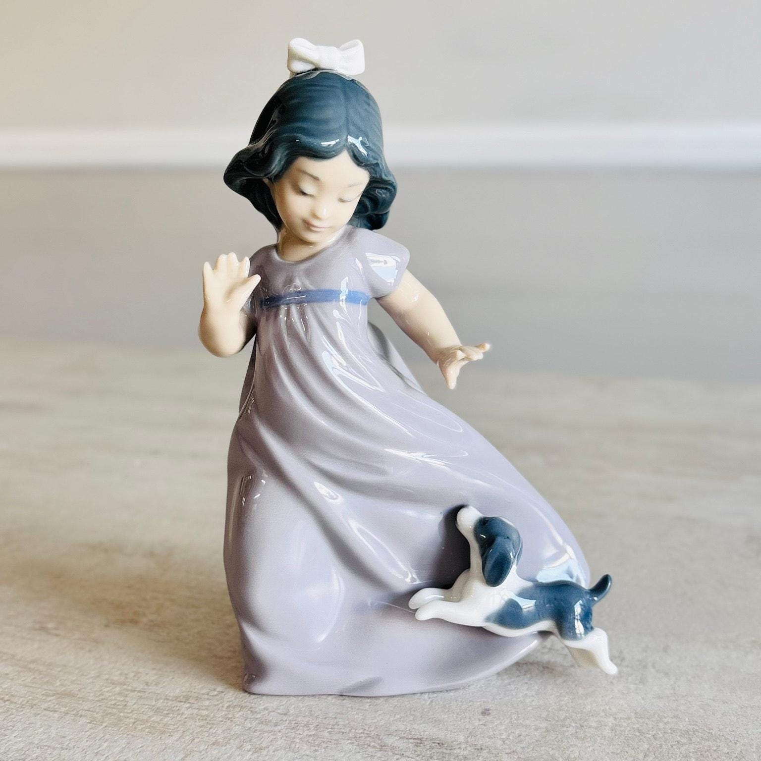 Lladro Girl With Puppy Dog - Etsy