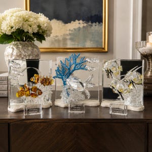 Swarovski crystal figurines fish - Etsy 日本