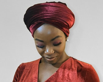 Velvet Head Wrap/ Thick Scarf / Scarves/ Turban