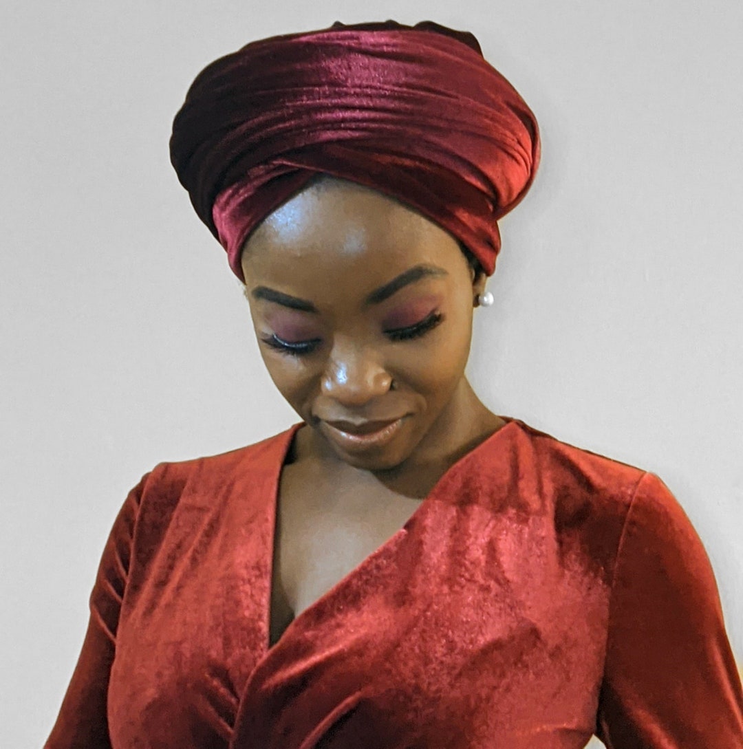 Velvet Head Wrap/ Thick Scarf / Scarves/ Turban - Etsy