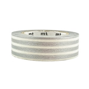 MT Stripe Border Washi Masking Tape Silver