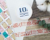 LIFE Noble Note Washi tape 10th Anniversary Limited Edition Vermilion