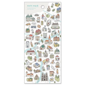 Mindwave Stickers Machi-kaart 81944 - Grijze stad