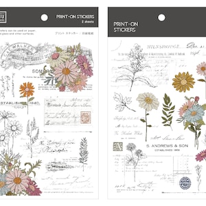 MU Print-On Transfer Stickers 211 - Bloemenarchief