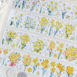 Luyu Studio Botanical Washi Tape Sample - narcis