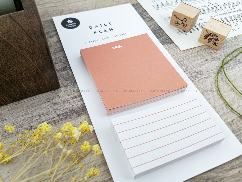 Suatelier Sticky Memo Daily Plan Say