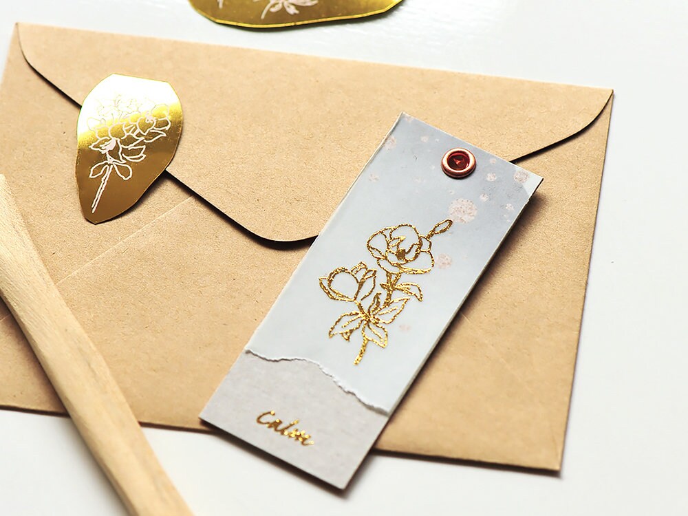 MU Gold Foil Rubon Transfer Sticker 01 Etsy UK