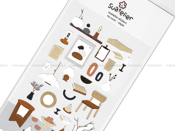 Suatelier Korean Stickers Object - Etsy Canada