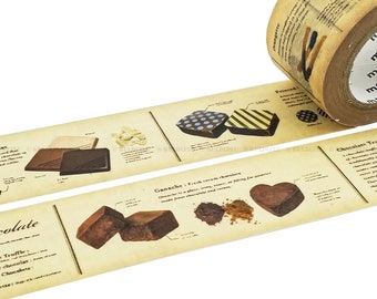 MT EX Washi Tape Encyclopedia Chocolate