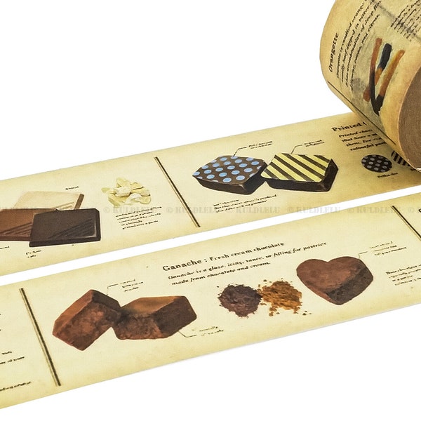 MT EX Washi Tape Encyclopédie Chocolat