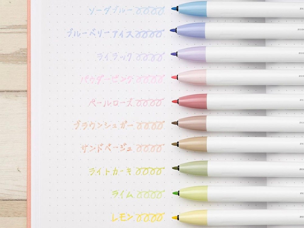 Zebra Clickart Intrekbare Marker Pen Sand Beige Etsy Nederland