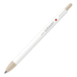 Zebra Clickart Retractable Marker Pen - Sand Beige