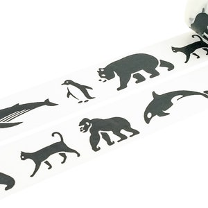 MT Fab Washi Tape - Schwarze Tiere
