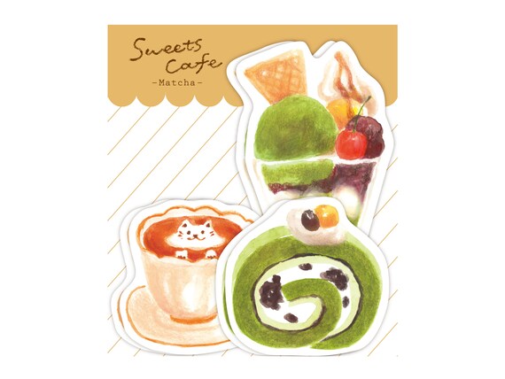 Van Furukawa Mini Letter Set Sweet Cafe Matcha Etsy Nederland