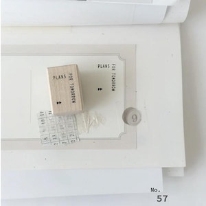 ニレットラバースタンプ Vol.10 日常美学 No.57 - 明日の計画