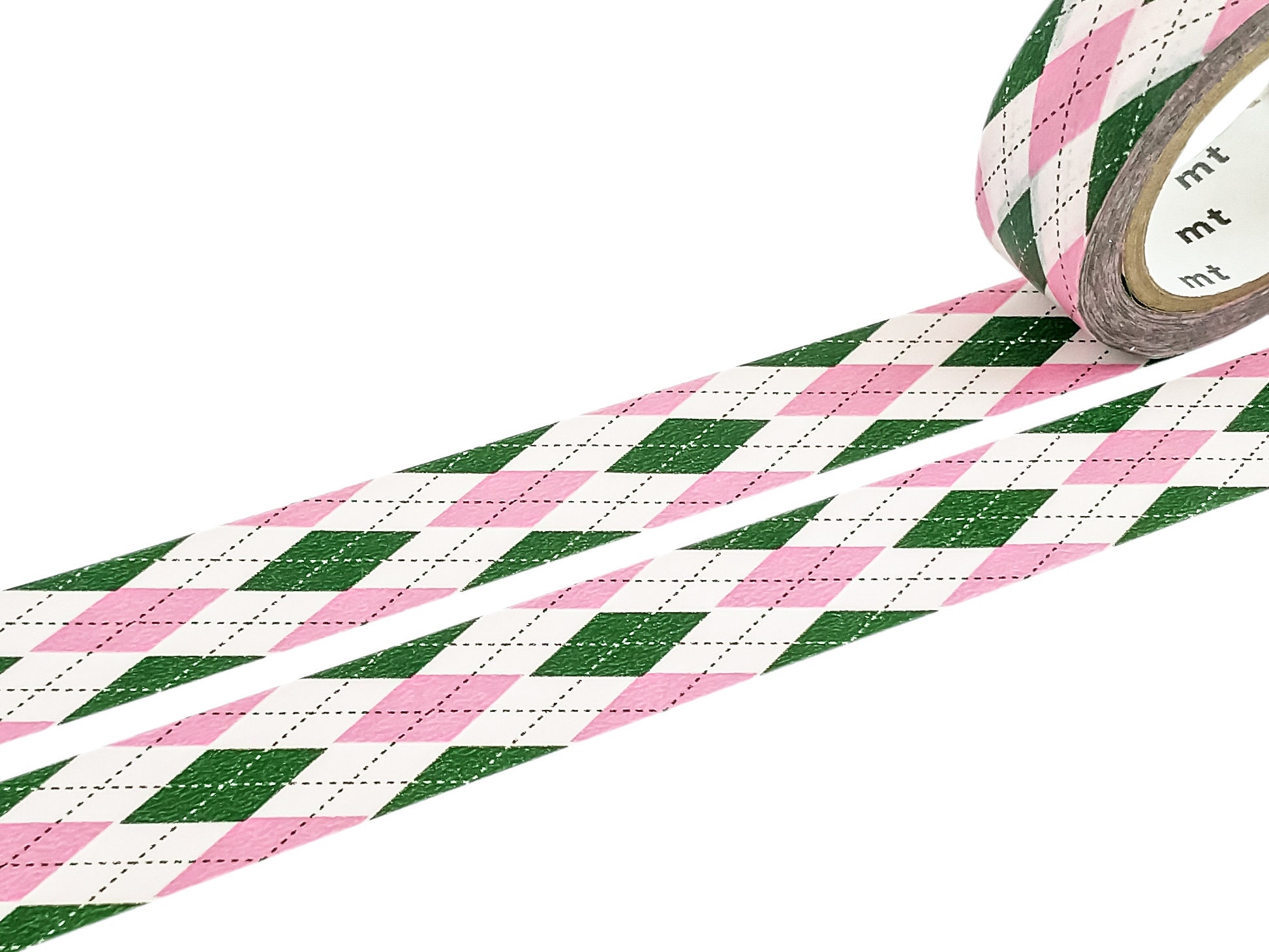 Pink and Green Multi Design Patchwork Washi Masking Tape, Planner Washi Tape,  Junk Journal Tape, Decorative Tape 