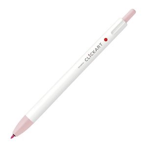 Zebra Clickart Retractable Marker Pen - Powder Pink