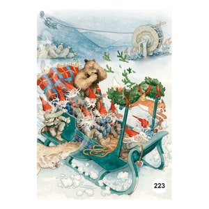 Inge Löök Weihnachtspostkarte - 223