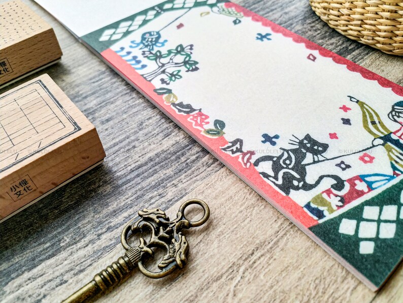 Mihoko Seki Japanese Mino Paper Notepad Ippitsusen Puppet Show Paper