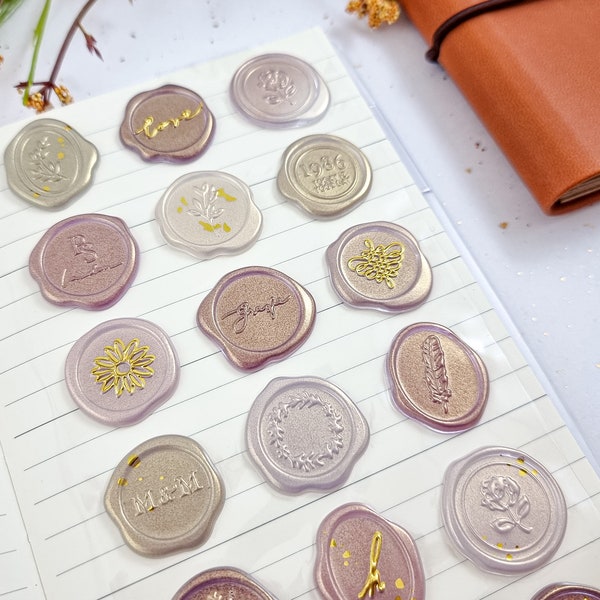 Wax Seal Stickers Etsy