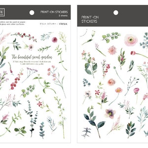 MU Print-On Stickers Beautiful Sweet Garden - No. 193