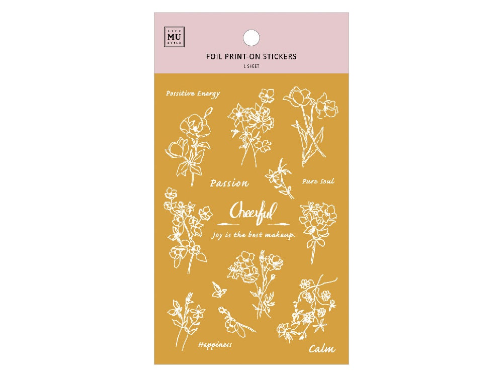 MU Gold Foil Rubon Transfer Sticker 01 Etsy UK
