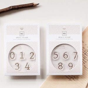 Bullet Journal Silicone Stamp/ Bujo Calendar Date Clear Stamp