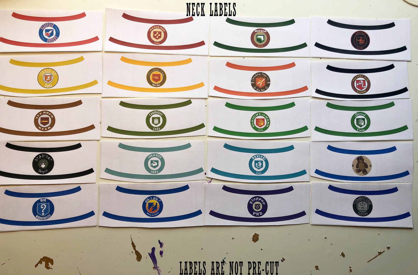 COD Zombies Perk a Cola Bottle Sticker Label Pack 20 PERKS Etsy