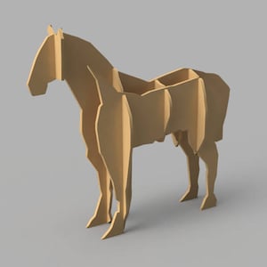 Horse dxf Vector for LaserCut CNC, Instant download - DXF Slicer