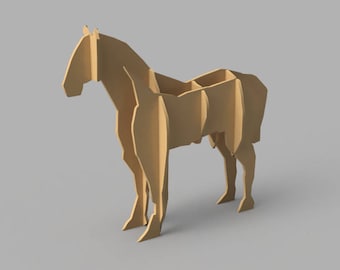 Horse dxf Vector for LaserCut CNC, Instant download - DXF Slicer