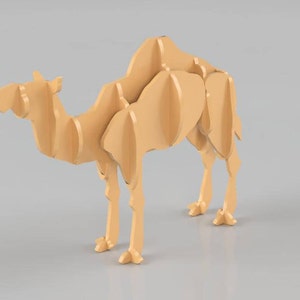 Camel 3D Vector for Laser Cutting CNC, Instant download - DXF