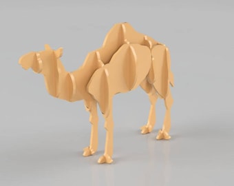 Camel 3D Vector for Laser Cutting CNC, Instant download - DXF