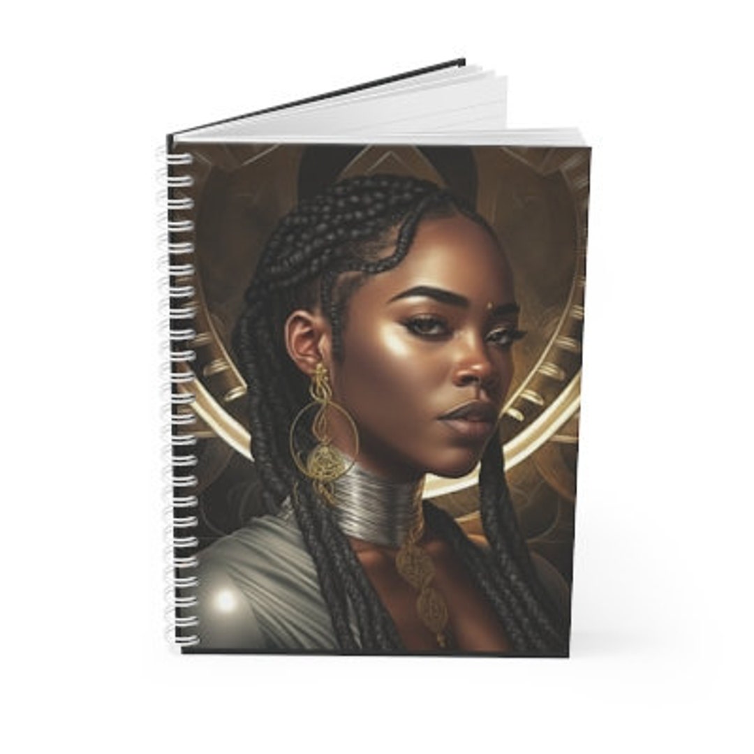 African American Journals, Black Art Journal Beautiful Black Woman Notebook Diary Gift Etsy