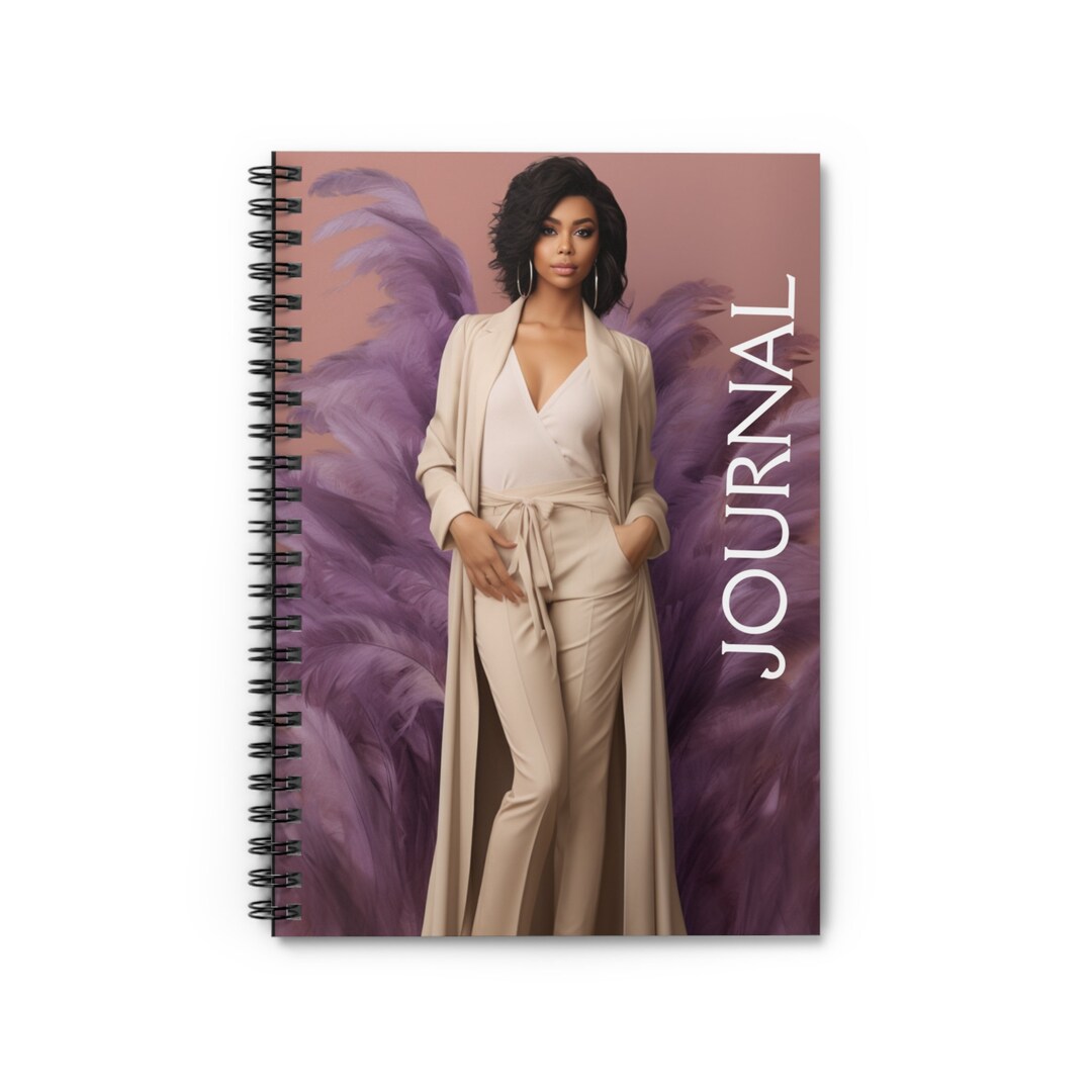 African American Inspired Journals, Black Art Journal Beautiful Black Woman Notebook Diary