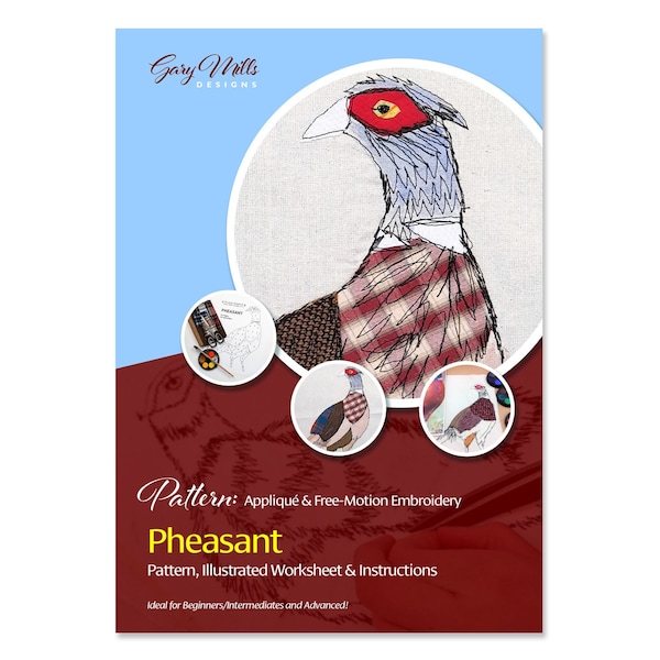 Pattern Applique & Free Motion Embroidery "Country Pheasant"