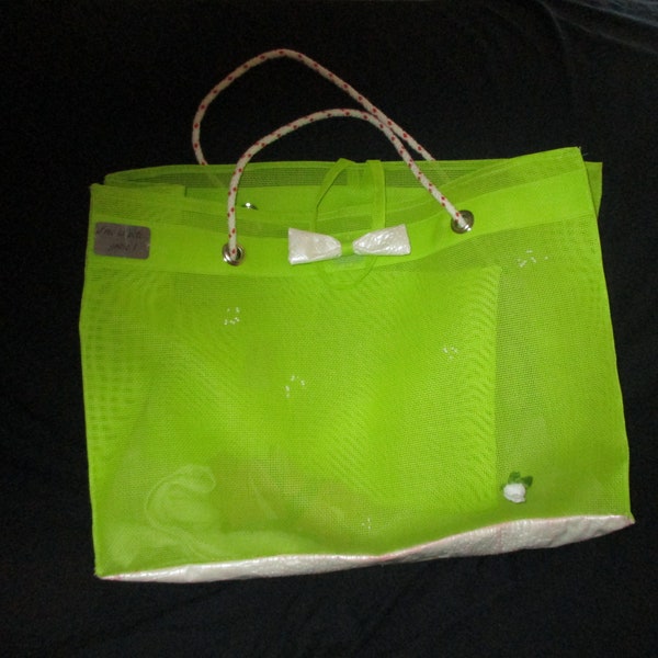 Sac de plage vert anis